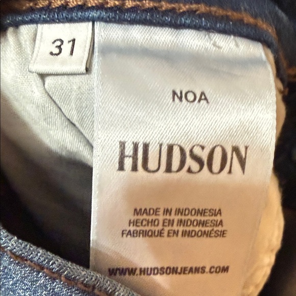 Hudson Noa Jeans Deep Indigo Cropped Denim - Picture 3 of 8